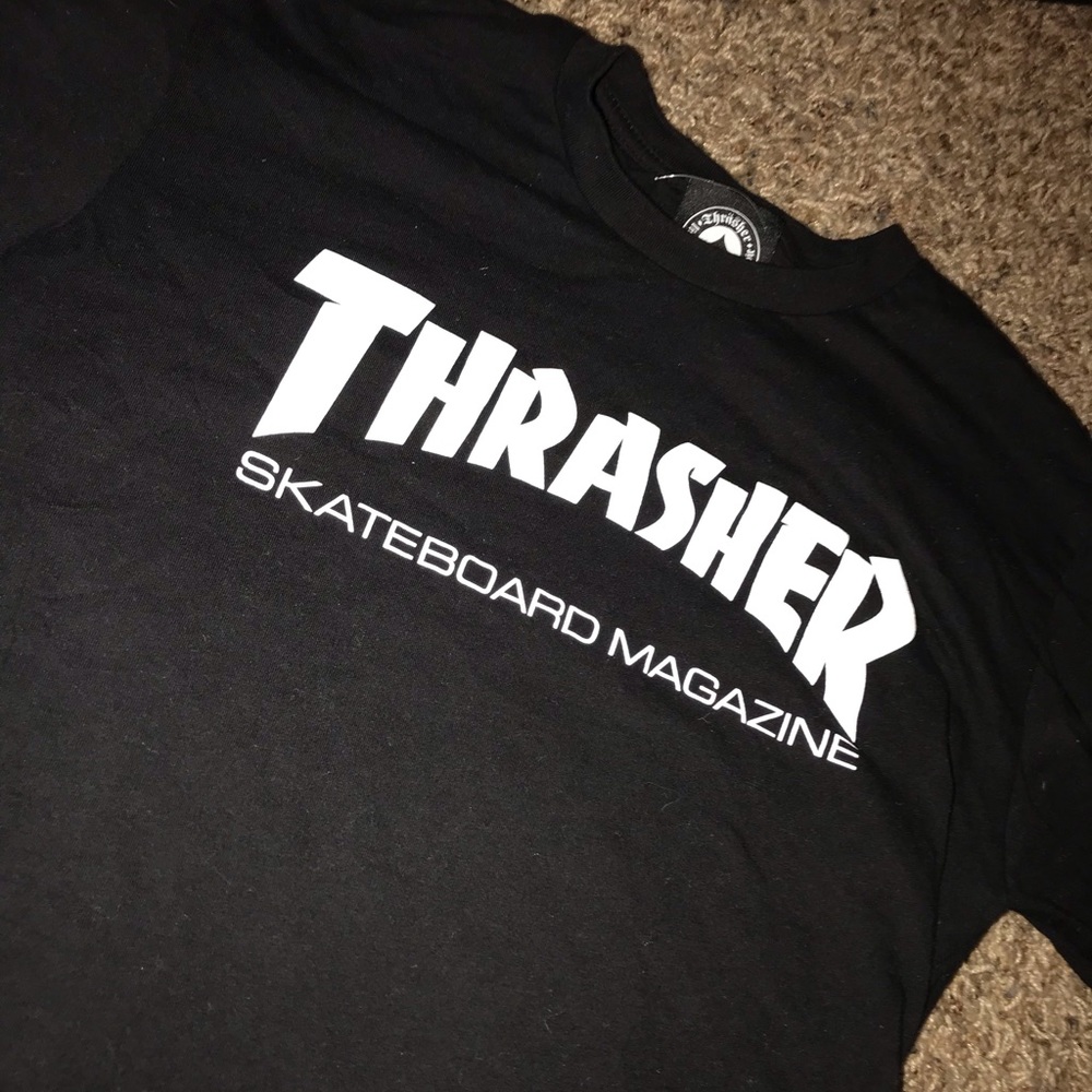 Thrasher Tee Black